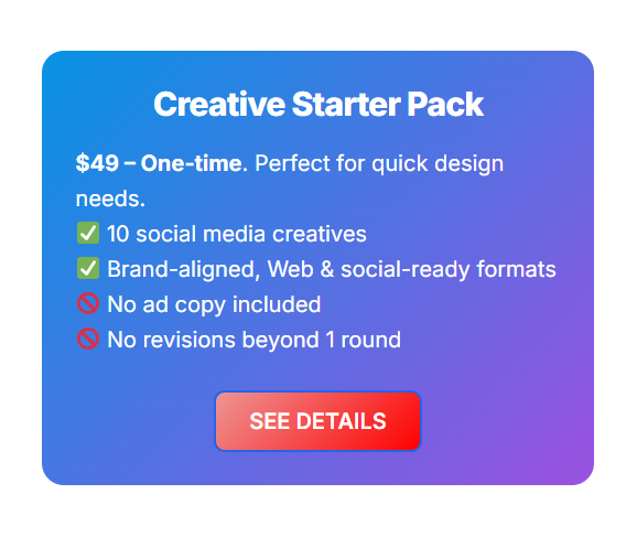 creative starter pack